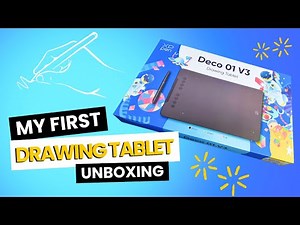 UNBOXING My FIRST Drawing Tablet! ✨ XP-Pen Deco 01 V3