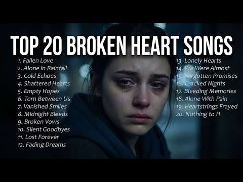 Top 20 Broken Heart Songs 💔 | Emotional English Love & Breakup Music
