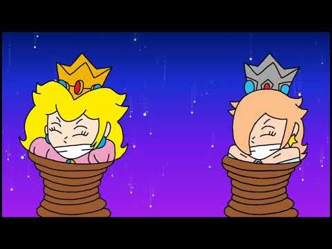 Princess Peach and Rosalina Tied up and Gagged