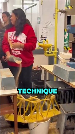 These Students Built Bridges Using Spaghetti #physics #engineering #voiceover