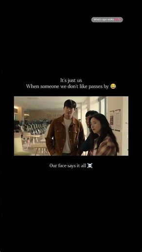 When someone we don't like passes by 😂#kdrama #koreandrama