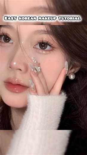 Easy korean makeup tutorial🤌🫠✨🫴💌 you should definitely try it guys🫶🫀💫🎀 #viral🔥 #shorts🤍