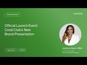 Coral Club Brand Presentation | OFFICIAL LAUNCH EVENT | Webinar with Jessica Akpan