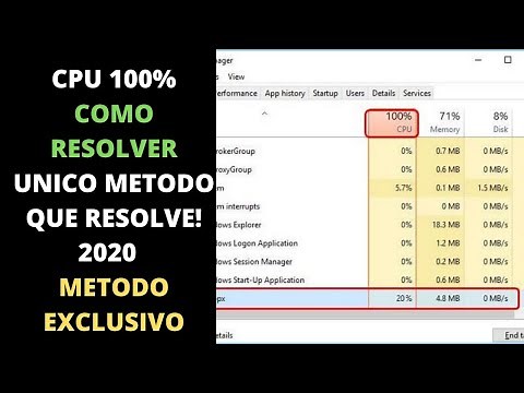 CPU 100 % COMO RESOLVER (ÚNICO MÉTODO RESOLVE DEFINITIVO)