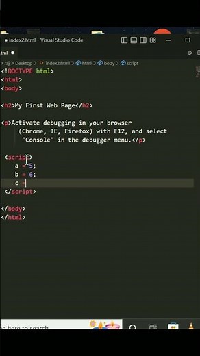 Activate debugging || JavaScript Debugging | Code Debugging |#shorts #debugging