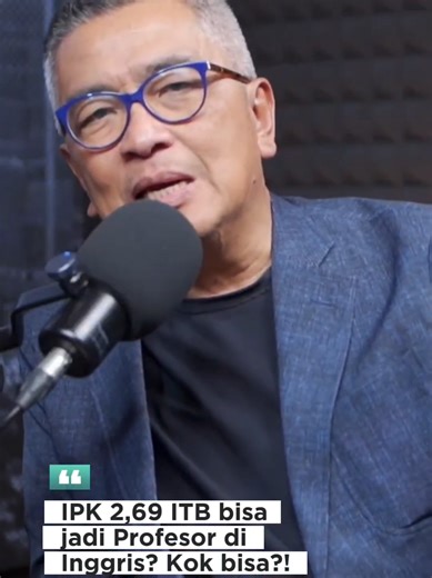 Jangan biarkan angka di atas kertas membatasi mimpi kalian. Prof. Bagus membuktikan bahwa IPK rendah bukan akhir dari segalanya, tapi awal dari perjuangan baru. 🚀 #MotivasiPagi #AnakTeknik #Kuliah #IPK #HelmyYahyaBicara