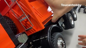 1/14 hydraulic 8x8 metal chassis lesu dumper done, modified color truck with sound and lighting system, differential lock, LS-20130011 | LESU RC USA