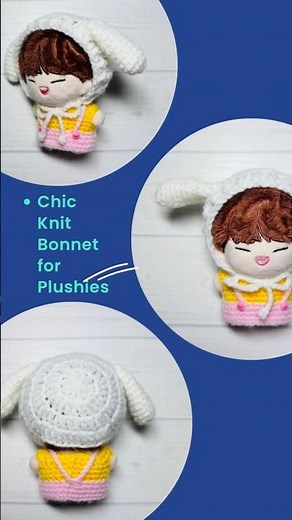 [かぎ針編み]ボンネットの編み方#shorts #crochet #推し活 #ぬい服