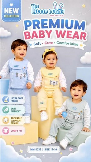 Premium Baby Wear Collection | Soft & Comfortable Baby Clothes | The Little Bunny