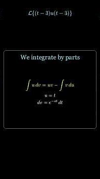 Laplace transform with step function 🔥 #LaplaceTransform #DifferentialEquations #Math #fyp