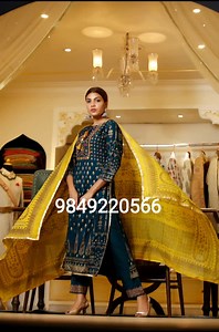 Beautiful kurthi set Choose your favorite color Available color are Red, navy blue, pink, black and sea green Available size are 38-44 | Donisha Shopping Store