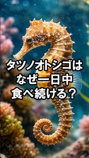 タツノオトシゴはなぜ一日中食べ続ける？消化のしくみを知る生き物クイズ｜歯の雑学 434 #クイズ #歯科 #雑学 #豆知識
