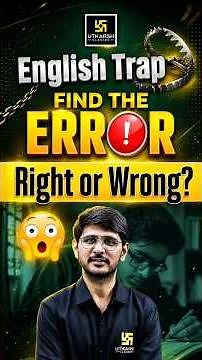 English Trap 🤔 | Find The Error | Rules/Concepts #english #nareshsir #shorts