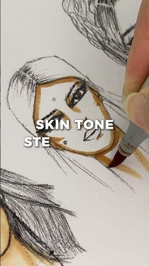 Skin Tone Step-By-Step Copic Sketch Marker E34 | Tutorial Teaser