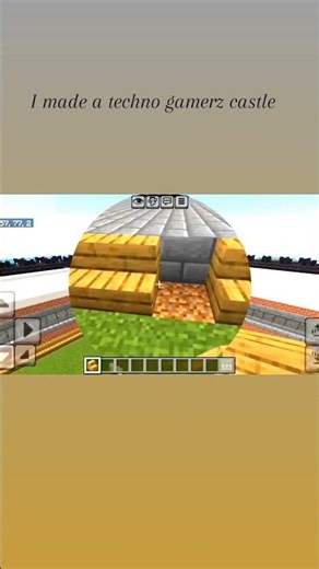 techno gamerz castle made in minecraft #minecraft #viral