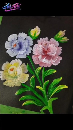 Easy Beautiful Flower Drawing 🌸 | Simple Flower Drawing Step by Step | AEI ARTS #FlowerDrawing #Art