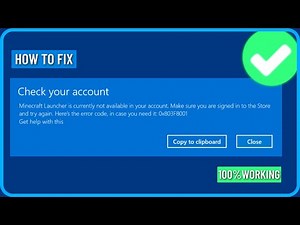 How to Fix Minecraft Launcher is Currently Not Available in Your Account in Windows 10/11