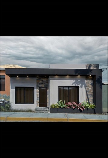 Diseño de Fachada Moderna de 8 Metros para Casas