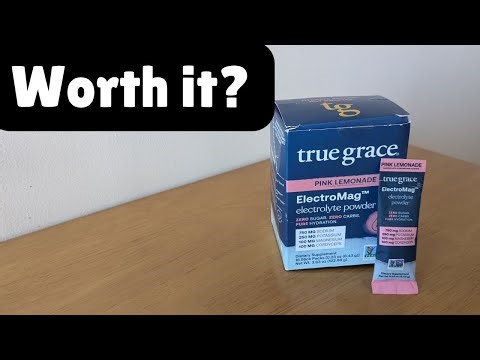 True Grace ElectroMag Electrolyte Powder Review True Grace ElectroMag - 16 Stick Packs - Pink Lemona