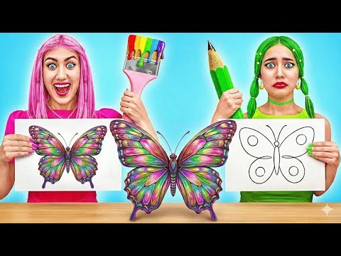 One Color Drawing Challenge 🎨 Creative Test by 123 GO! SHORTS