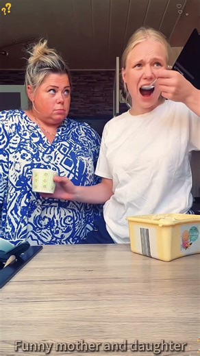 Funny mother and daughter #happy #funny #joy #family #viral #eating #mother #prank #foryou