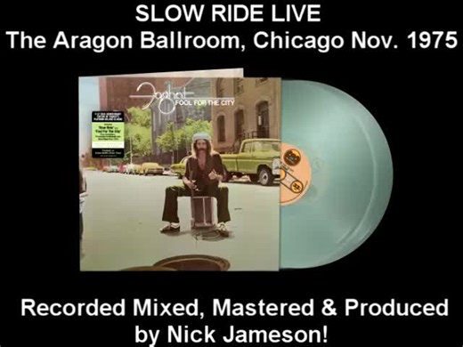 Here's a clip of the new LIVE version of SLOW RIDE from 1975 at the Aragon Ballroom in Chicago, which is on the new Fool For the City 50th Anniversary Reissue! We will be posting some clips of the amazing LIVE tracks which make this release SO worth having! Nick did a fantastic job on this! After all, he produced the original Fool for the City and the LIVE Album! This is truly a collector’s item for every Foghat fan! Grab your copy now in our store: https://tinyurl.com/FoolfortheCity50th Or get 