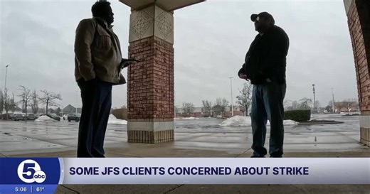 Lorain County Job and Family Services employees go on strike