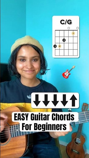 EASY Guitar Chords For Beginners! 🎸 #shorts
