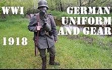 一战德军士兵装备与制服-WW1 1918 Imperial German Infantryman Uniform and Equipment