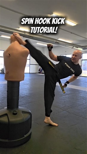 Spin Hook Kick Tutorial! #martialarts #taekwondo #shorts