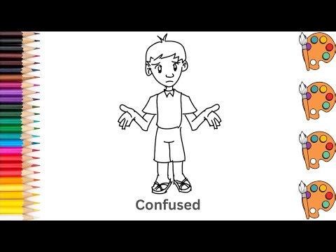 Confused - Sketch Art and Paint | Step by step tutorial | Pencil to Palette