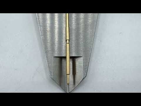 Custom Precision Brass Test Probe Pin – CNC Turned Connector Parts