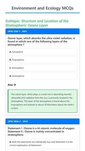 Structure and Location of the Stratospheric Ozone Layer