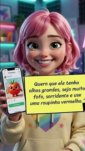 como fazer um personagem do ia no chat gbt #ias #carton #criadordeconteudo #aprender
