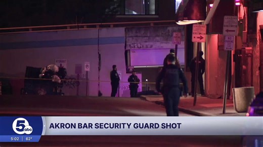 Security guard shot at bar in Akron