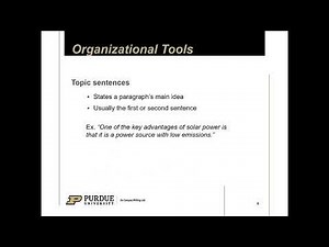 Organization at the Paragraph Level