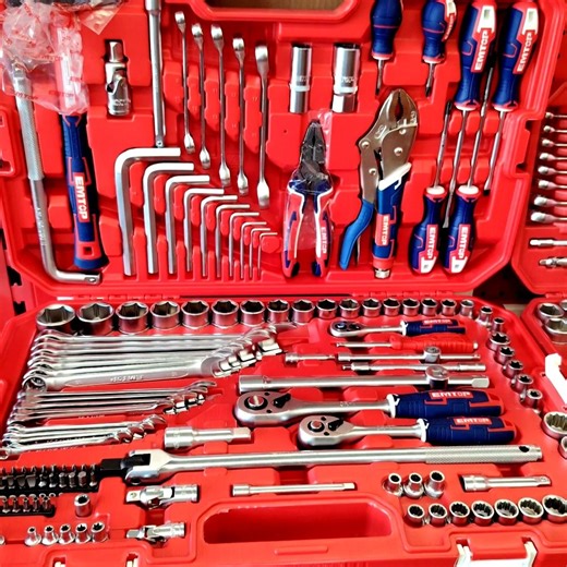 EMTOP EHTS01421 142 Pcs Combination Tools Set - Professional Hand Tools for All Jobs | #toolkit