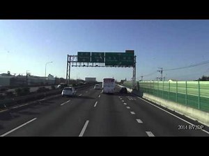阿羅哈客運 3999 線路 國道一號 中山高速公路 台北 - 高雄 全程 8倍速度 縮時攝影 路程景