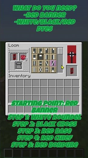 How to make WW2 Germany Flag in Minecraft! #shorts #minecraft #fypシ゚ #tutorial #history #ww2