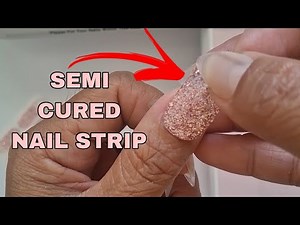 How to Apply Semi Cured Gel Nail Strips | How to Apply Semi Cured Gel Nail Wraps at Home | Easy Gel