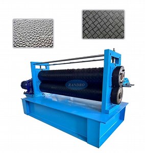 [Hot Item] Custom Pattern Metal Sheets Steel Iron Aluminum Checker Plate Embossing Machine for Anti-Slip