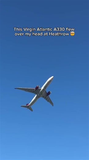 Virgin Atlantic A330 at Heathrow airport 🤩 #heathrowairport #virginatlanticairways #planespotting #avation