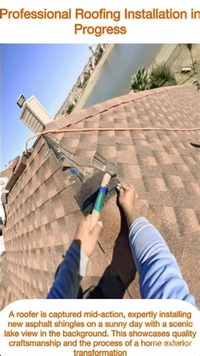 Professional Roofing Installation in Progress