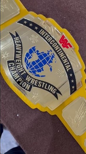 Yellow Intercontinental Heavyweight Belt #wwe #wrestling