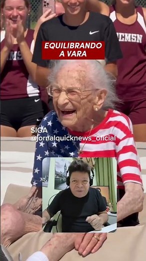 ELDERLY LADY WITH A POLE. #200 | SHE CAN POLE VAULT.