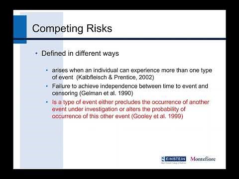 Webinar on Advanced Survival Analysis - Competing Risk Analysis - Dr. Shankar Viswanathan - Nov 2021