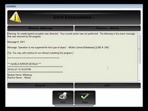 Aldelo Database Corrupted