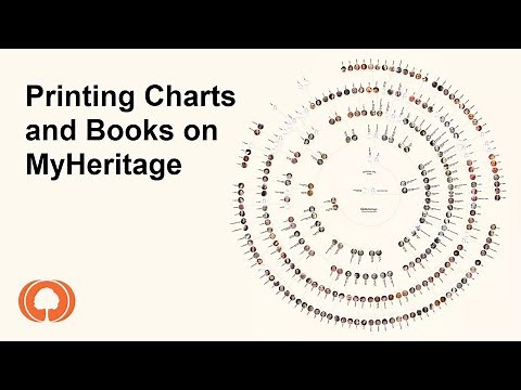 Printing Charts and Books on MyHeritage