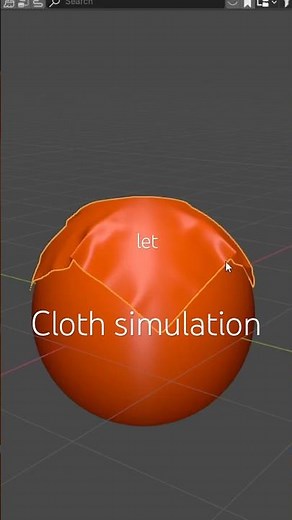 Quick and easy cloth simulation in #blendertutorial #clothsimulation #blendertricks #blendertips