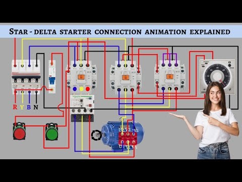 Star delta starter complete connection animation explained | Star Delta starter | 